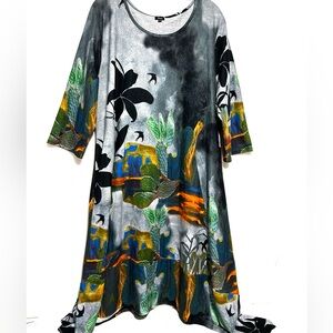 Shana Art to Wear Soft Knit Asymmetrical Dress